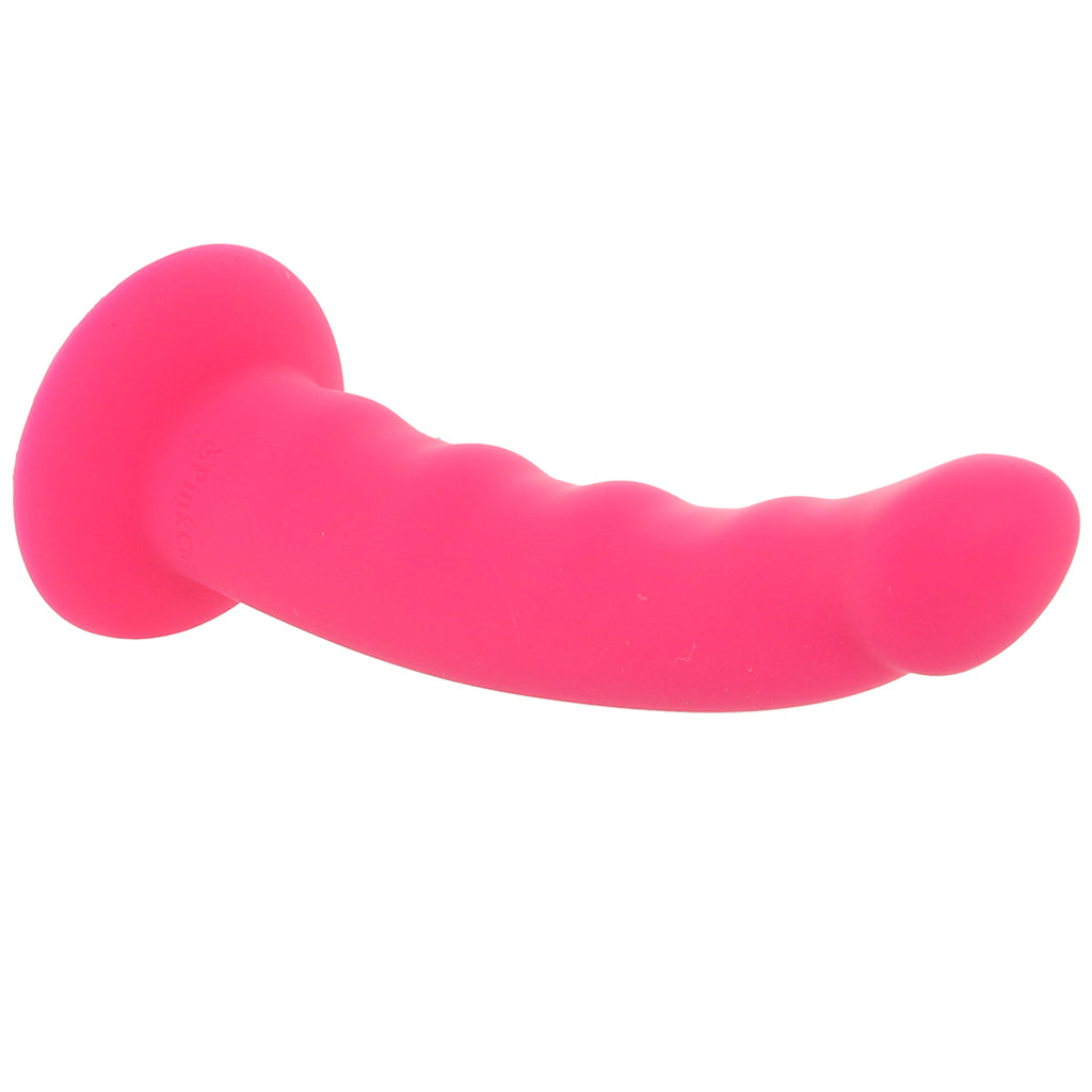 PinkCherry Premium 6.5 Inch Pink Silicone Wavy Dildo Dildo Sex Toys > G-Spot Dildos - Tophatter Daily Deals